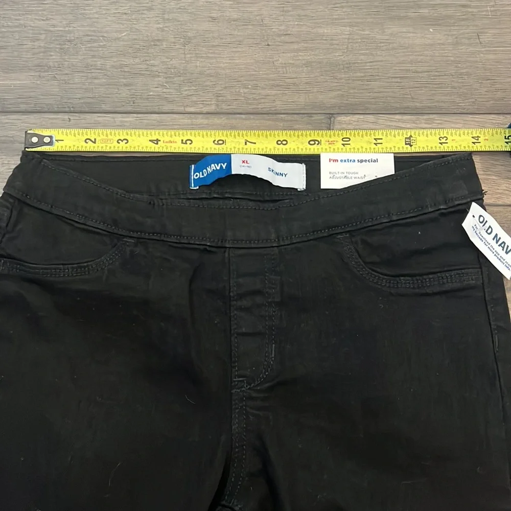 NWT Old Navy‎ Pull On Skinny Jeans Adjustable Waist Girls Size XL (14-16)